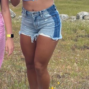 Hidden Jeans Ripped Denim Shorts